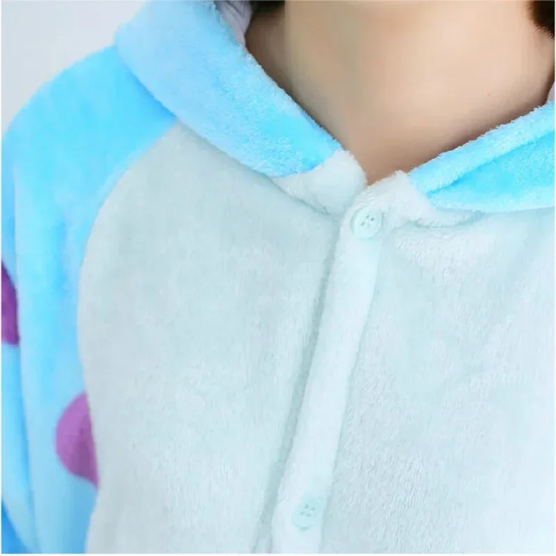 црim Monsters Inc James P Sullivan кигуруми пижамы зимние фланелевые для взрослых и детей