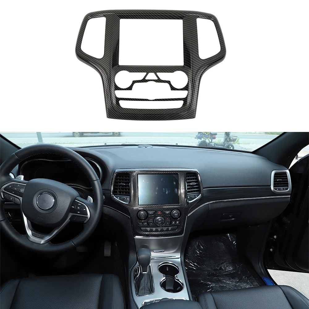 

Center Console Navigation Panel Decorative Cover Trim for Jeep Grand Cherokee 2014 2015 2016 2017 2018 Car Inner Accessories ABS