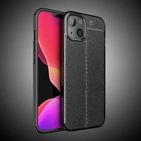 for iphone 13 12 mini 11 pro max xs xr x 8 7 6s 6 5 5s se 2022 shockproof case litchi grain pattern soft tpu silicone back cover