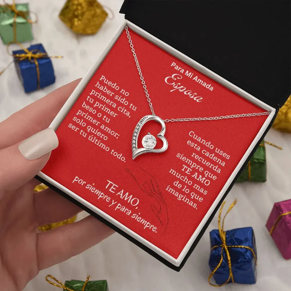 Моя жена Soulmate Esposa Love Heart кулон ожерелье подарок для женщин и девочек ожерелья из