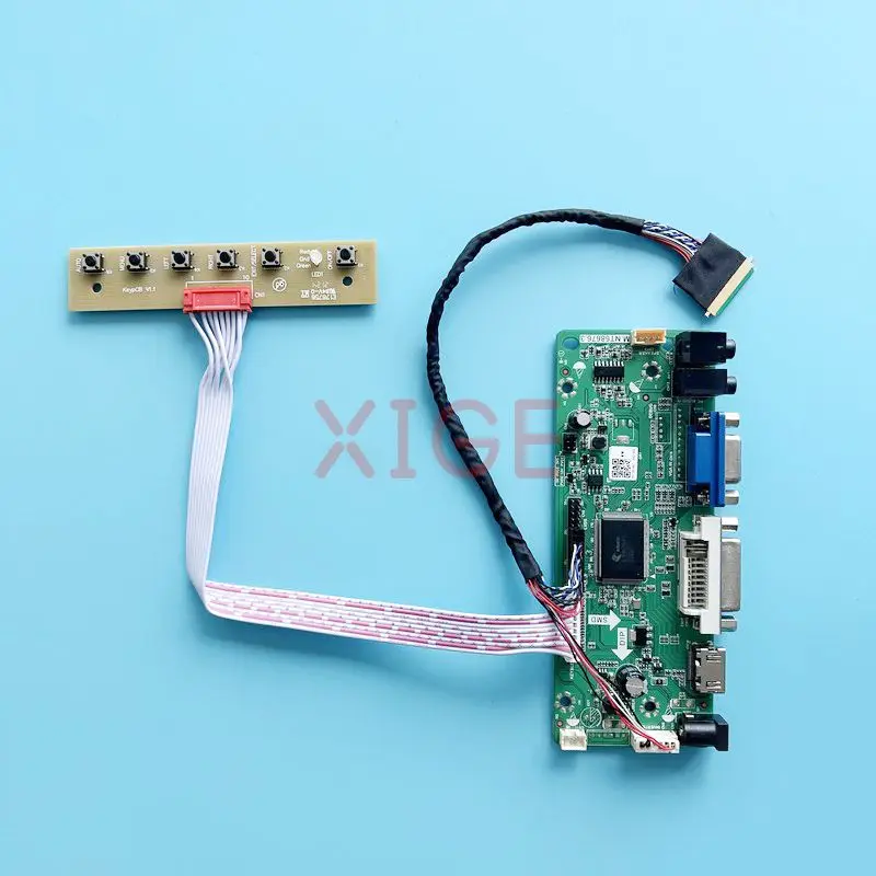 Плата контроллера драйвера для LTN101NT05 LTN101NT06, 40-контактный LVDS-Комплект «сделай сам», 10,1 дюйма, DVI VGA Аудио 1024*600, матрица ноутбука HDMI-совместимая