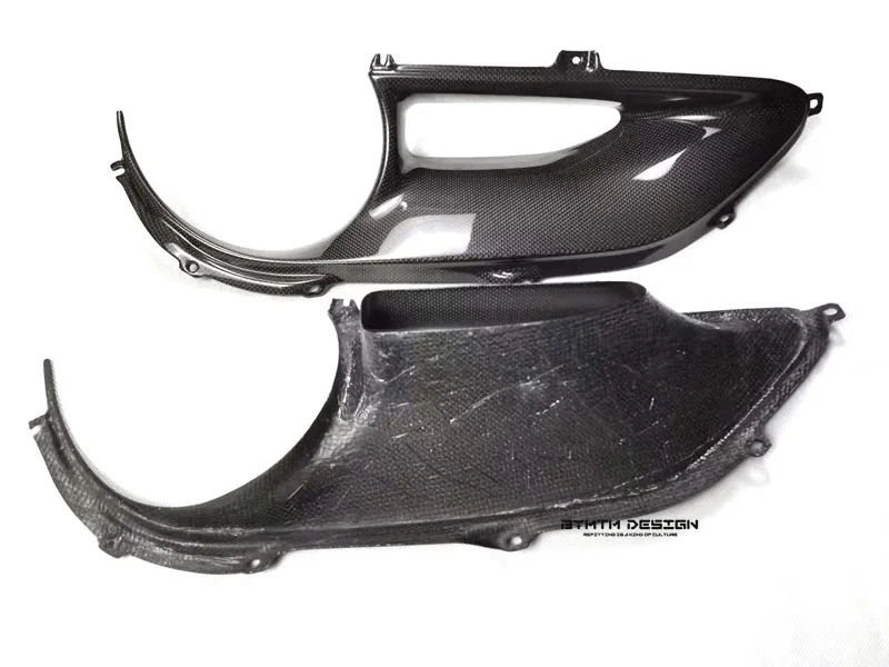 Задний выпускной абажур из сухого углеродного волокна полотняного переплетения