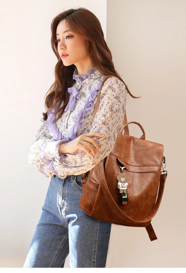 Водонепроницаемый женский многофункциональный противоугонный рюкзак из