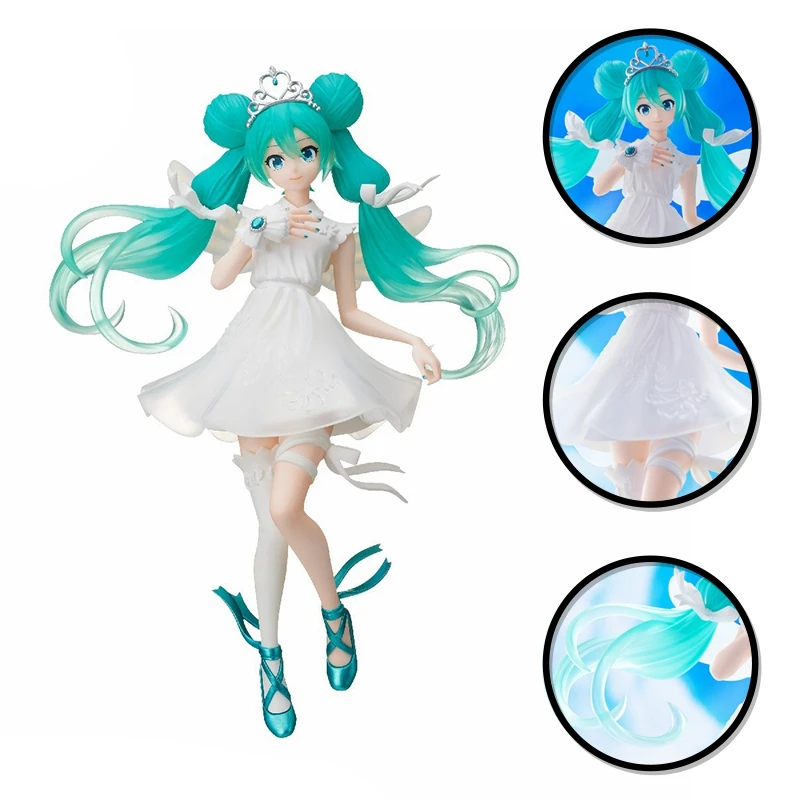 

21CM Virtual Idol Singer Figure Hot Anime Two-Dimensional 15th Anniversary Edition Angel Figure Model Toy Gift Figuine PVC