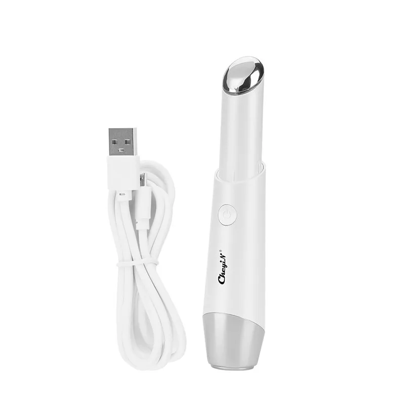 Мини ионный фотонный терапевтический массажер для глаз с высокочастотной вибрацией для удаления темных кругов под глазами, подтяжки и против старения, интеллектуально индукционная красота.