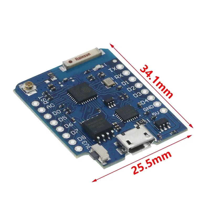 D1 Mini Pro 4 м 16 байт разъем для внешней антенны NodeMCU на базе ESP8266 ESP-8266EX CP2104 WIFI макетная