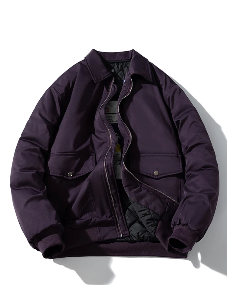 Американская винтажная куртка-бомбер одежда с хлопковой подкладкой зимняя