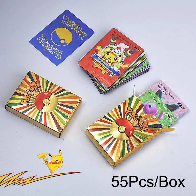 

Colorful Pokemon Vstar Vmax EX GX Collection Card Pokemon Mewtwo Charizard Bulbasaur Squirtle Game Card Toy Children's Gift Card