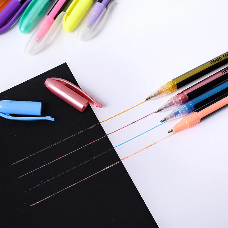 48 color Gel Pen Set Glitter Pens For School Office Adult Coloring Book Journals Drawing Doodling Art Markers Promotion |