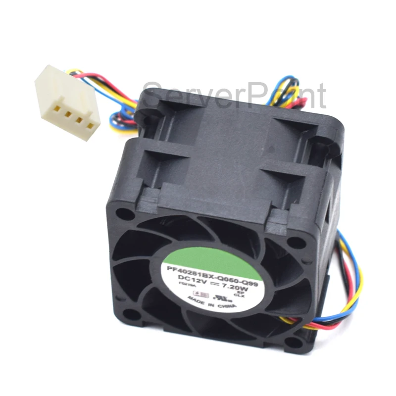 Оригинальный телефон, 4 см, 4028 дюймов, 12 В, 7,20 Вт, 4-линейный охлаждающий вентилятор для сервера