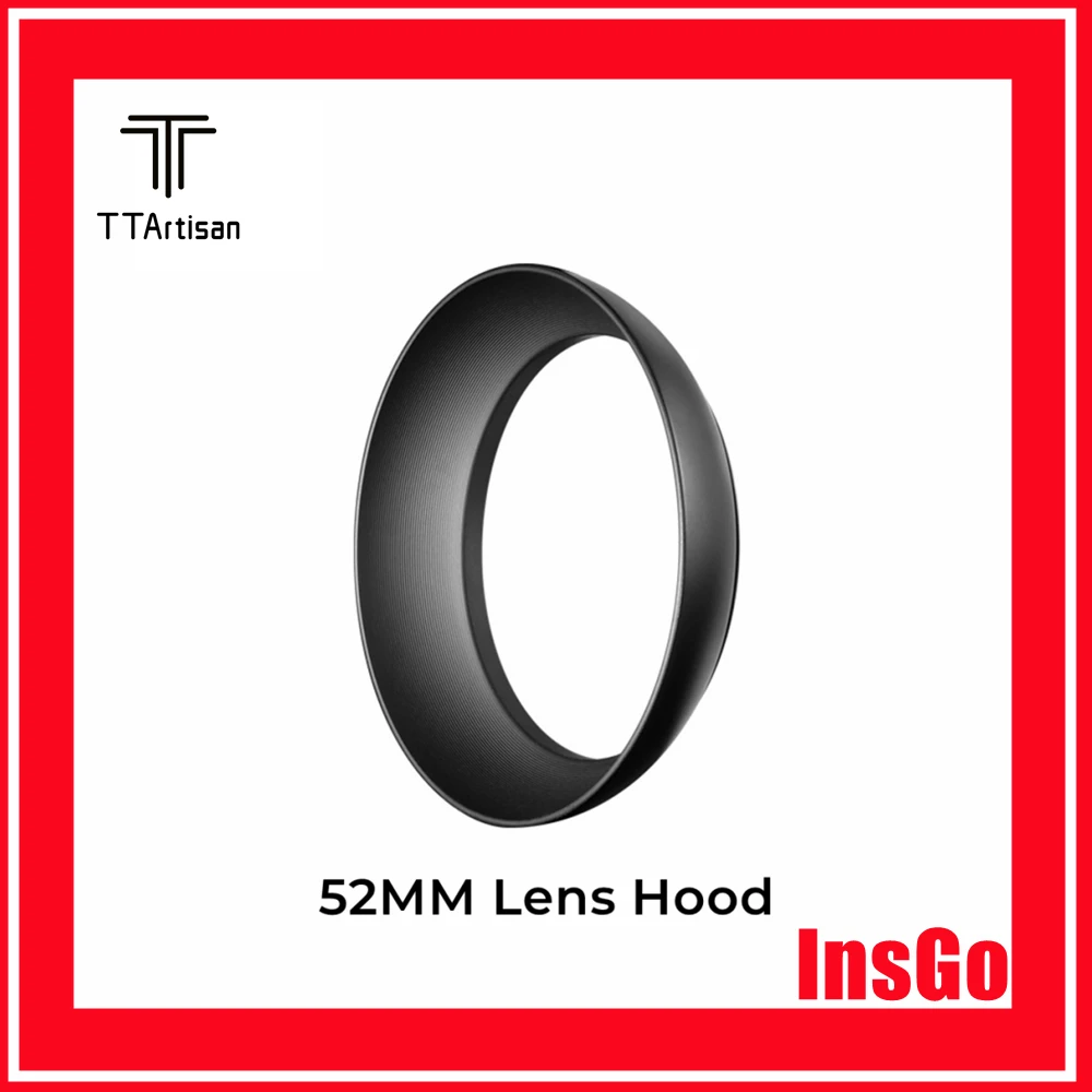 

TTartisan 52mm Lens Hood Compatible with TTartisan 50mm f1.2 and 40mm f2.8 and other lenses with a filter size of 52mm