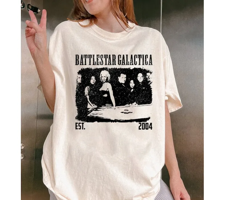 Футболка с длинным или коротким рукавом Battlestar галактика подарок оборками