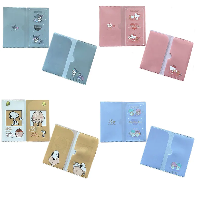 

Kawaii Sanrios Bill Storage Folder Kuromi My Melody Cinnamoroll HelloKittys Cartoon Cute Household Mask Storage Bag