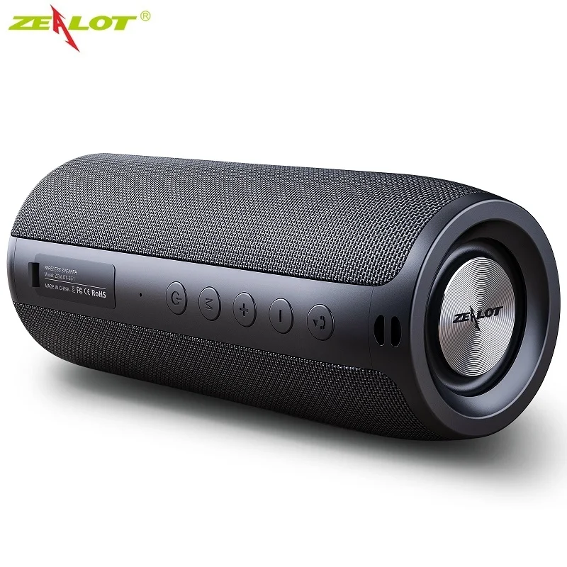 

Zealot S51 Portable Bluetooth Speaker Bass Wireless Subwoofer Waterproof Sound Box Support TF, TWS, USB Flash Drive