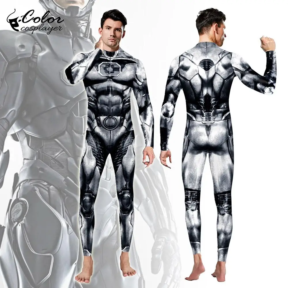 

Цветной Косплей эр 3D принт робот зентай Косплей Костюм Комбинезон для взрослых Хэллоуин карнавальвечерние боди костюм кошка