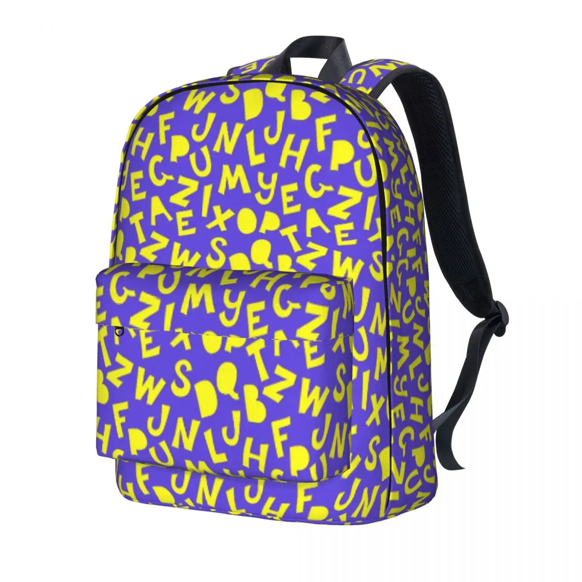 

Желтый рюкзак с надписью, Забавный шрифт, ранцы для мужчин, дорожные прочные школьные ранцы, индивидуальный рюкзак