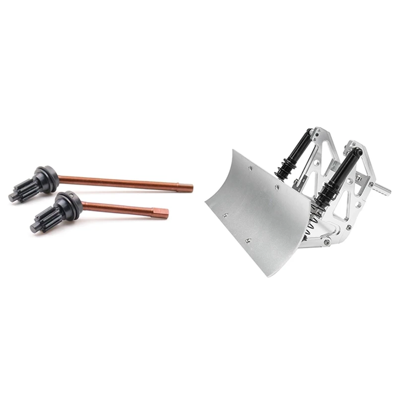 

Drive Input Gear S2 Hardened Spring Steel Front Cv Axles with RC Car Blade Snow Plow Metal Snow Shovel