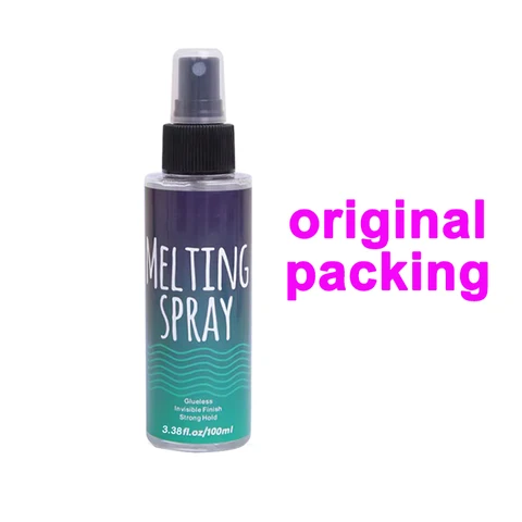 Плавящийся спрей для кружевных париков с индивидуальным логотипом, 5-20 шт., клей-спрей для установки парика, 100 мл, прозрачный жидкий клей-спрей для париков