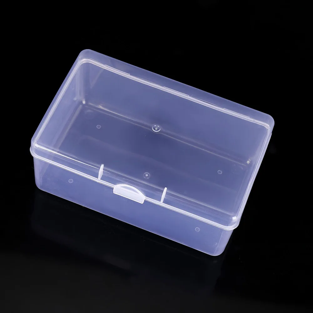 

Transparent Storage Box Rectangle Plastic Cosmetics Jewelry Storage Box Case Container Collecting Small Items Supplies