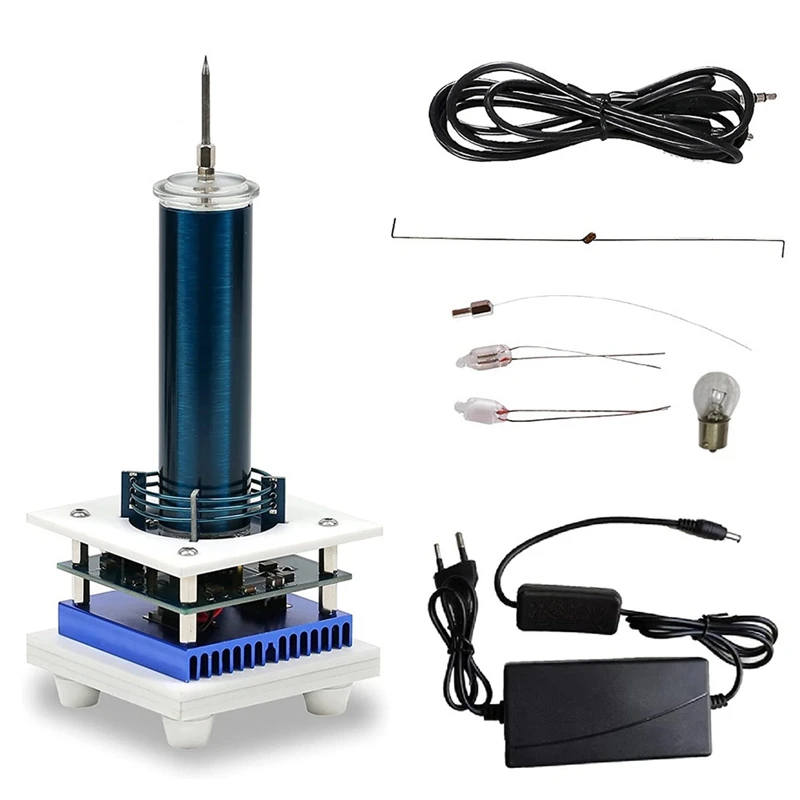 

1 Набор музыкальный акустический динамик Tesla Coil Arc плазменный динамик беспроводная передача экспериментная настольная игрушка модель, штепсельная вилка европейского стандарта