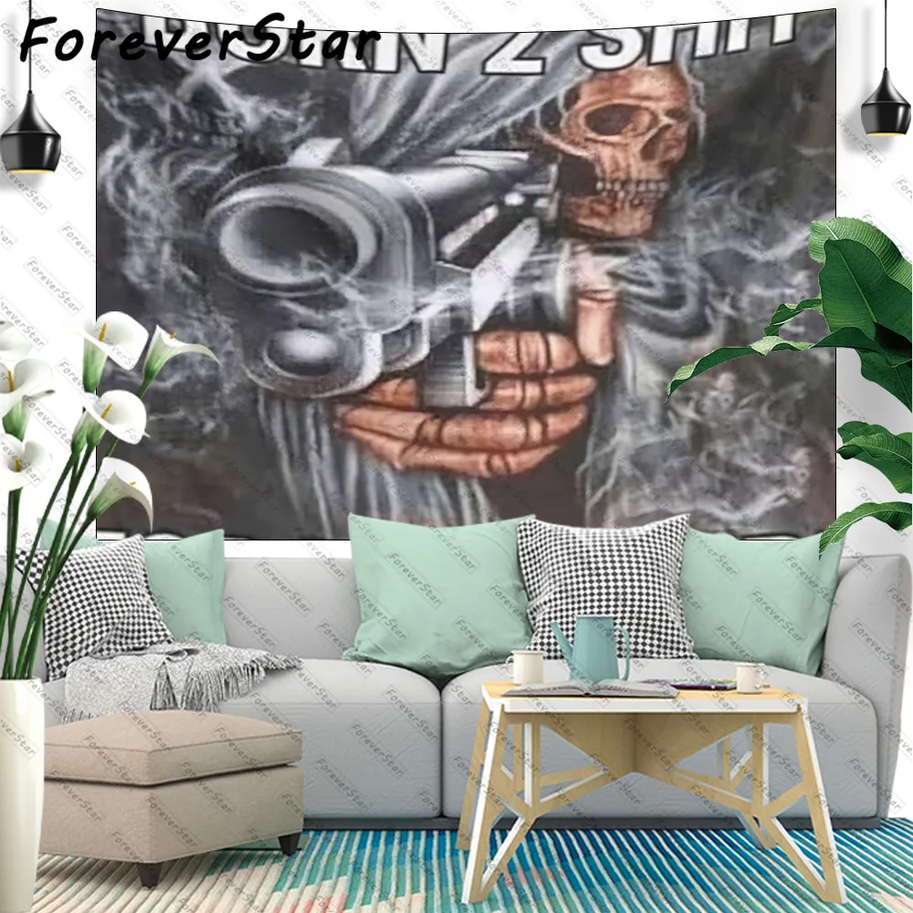 

Gobelin Anime Tapestry Vintage Wall Tapestry Retro Skull Goth Hanging Tapestries Blanket Pinic Mats Aesthetic Room Decor