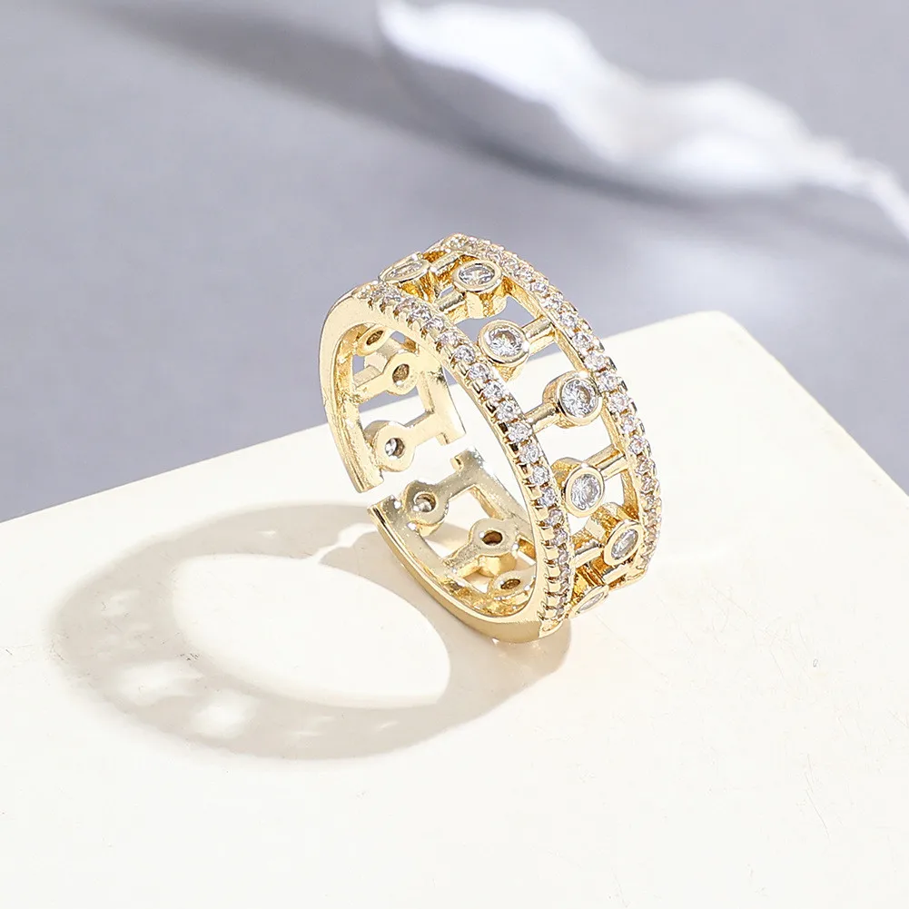 Новинка корейский тренд медное многоцветное циркониевое ажурное изменяемое