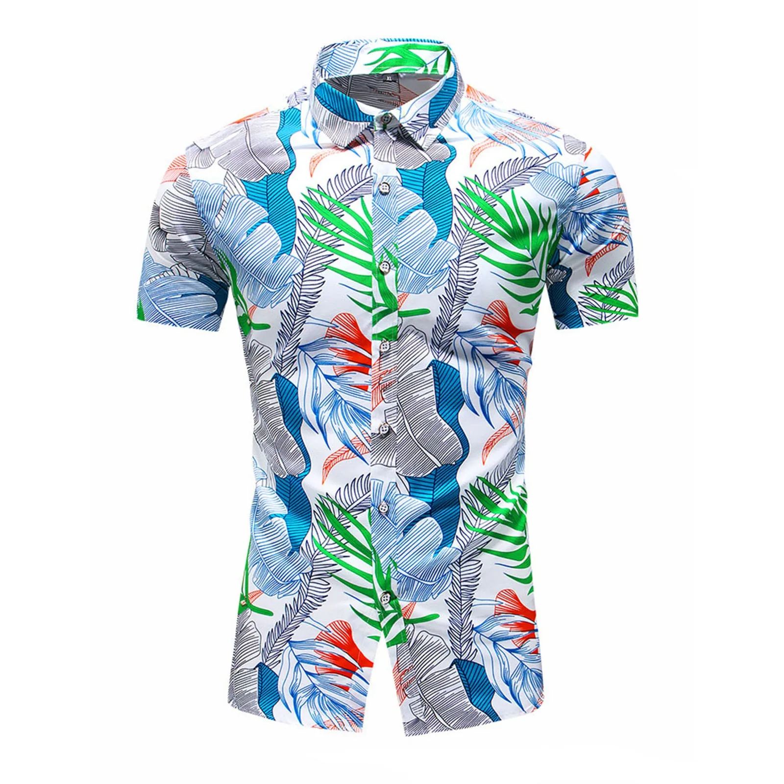 

Рубашка мужская с коротким рукавом, элегантная дизайнерская Гавайская блуза на пуговицах, Повседневная Деловая сорочка, лето 2023
