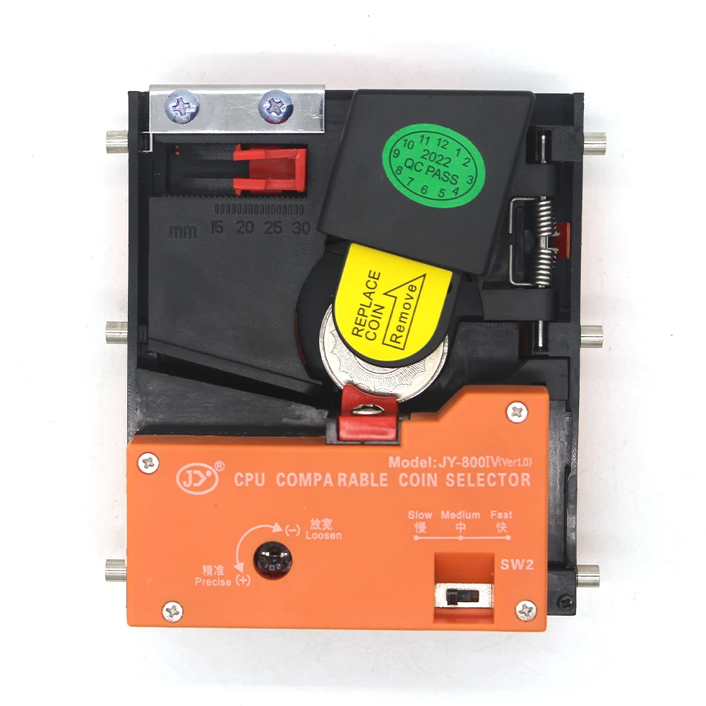 JY800 Top Entry Single Coin Acceptor Token Selector 21mm - 29mm for Arcade Game Cabinet Kiosk Vending Machines