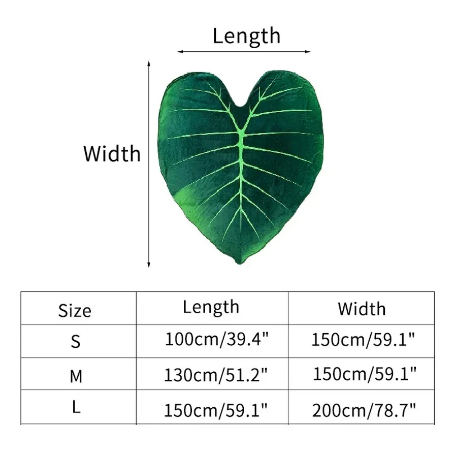 Теплое коралловое флисовое одеяло с гигантским листом для кровати супермягкое