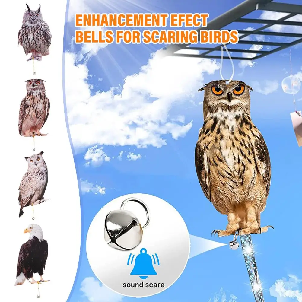 

Bird Repeller Garden Emulation Owl Bird Scarer Hanging Garden Repellent Woodpecker Acrylic Pigeons Repellent Bird Supplies U0H0