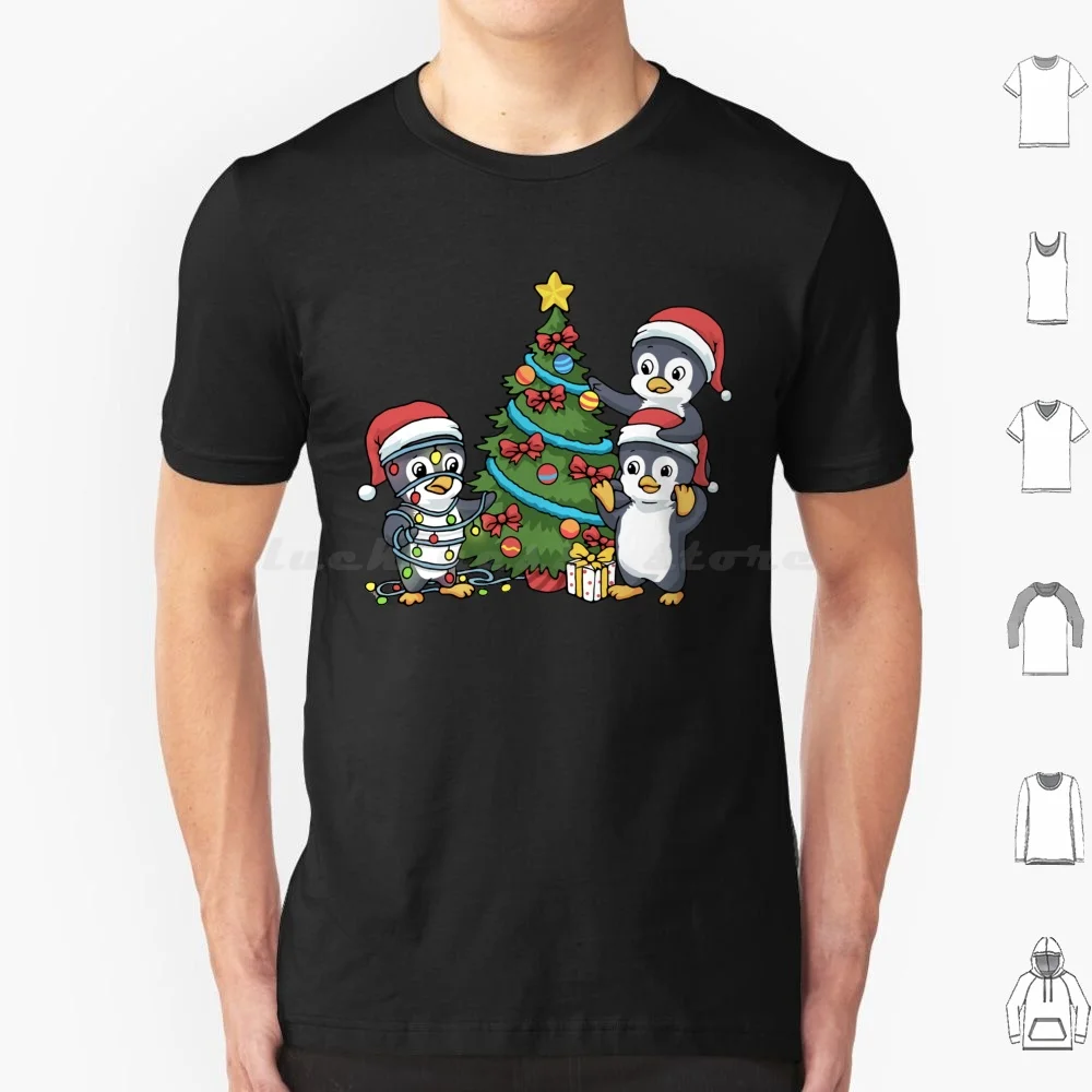 

Christmas Penguin Gift Kids Christmas Tree Presents Penguin T Shirt Men Women Kids 6Xl Christmas Christmas Design Christmas