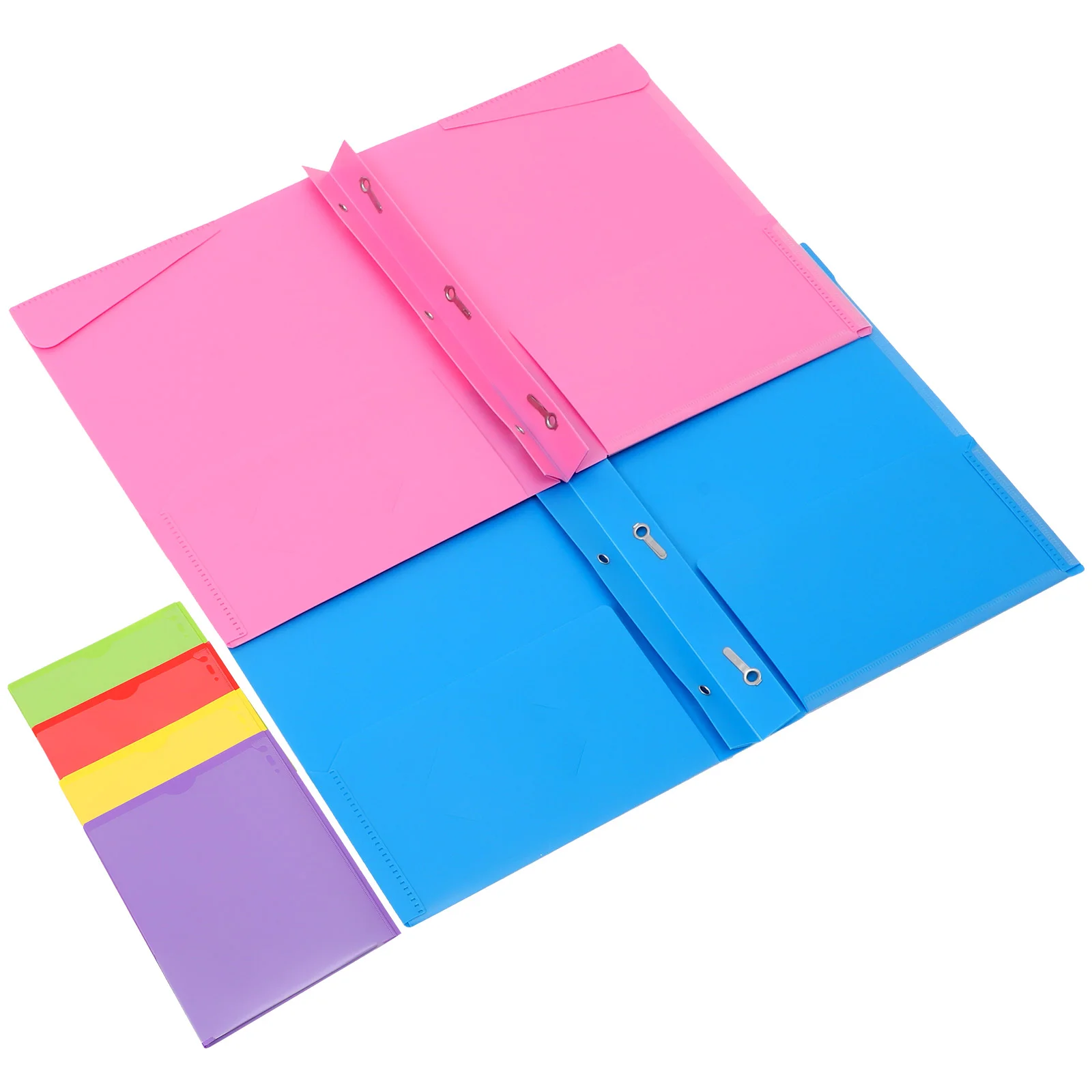 

6 шт., пластиковые папки для документов