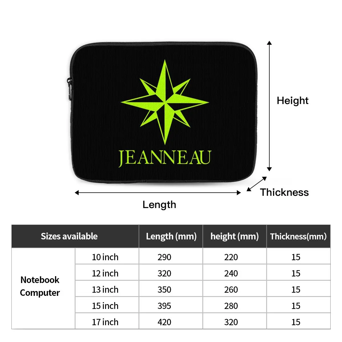Фото Сумка-чехол для ноутбука Jeanneau Yachts, противоударный чехол для Macbook Air Pro, планшетов №2