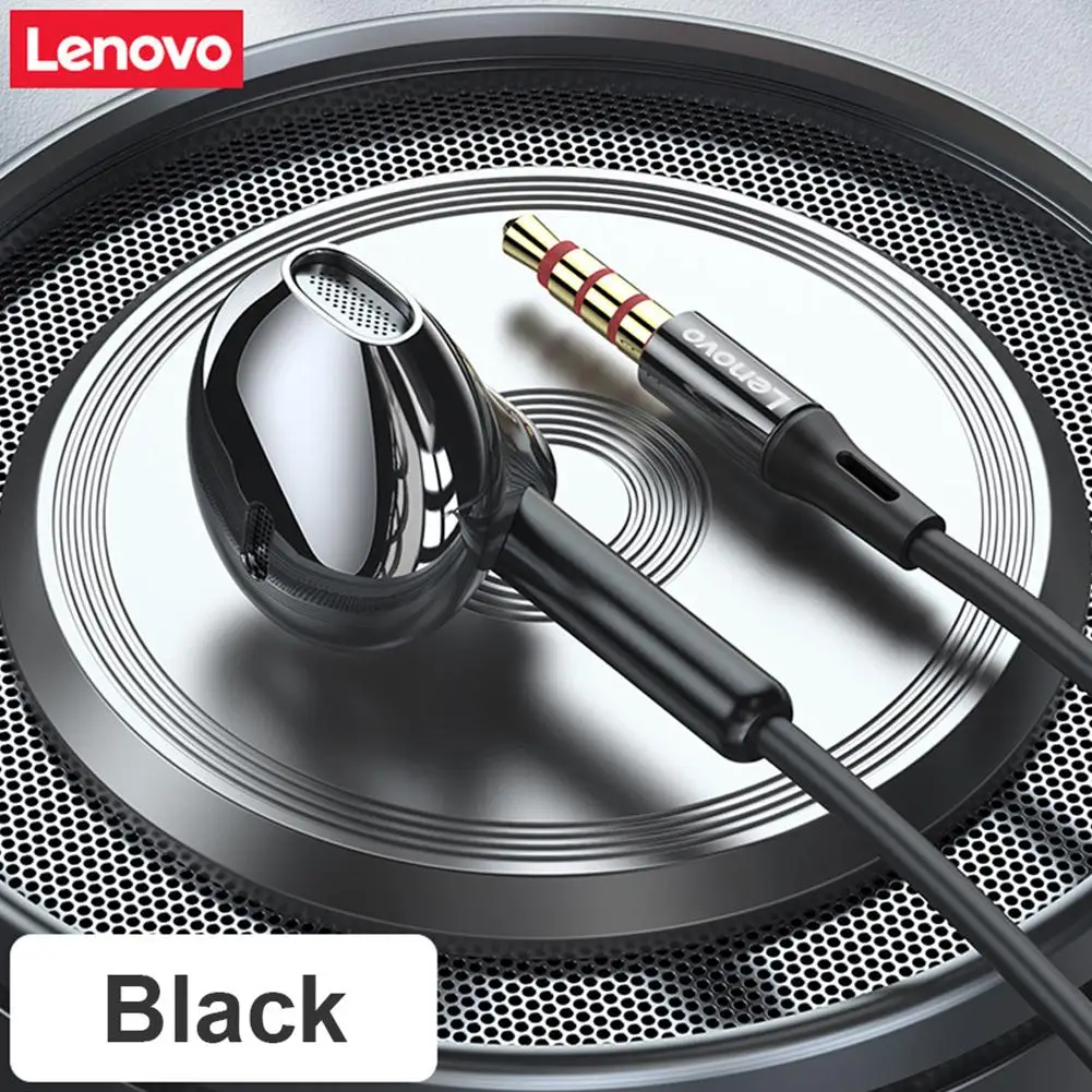 

Original Lenovo XF06 Wired Headphones Noise Canceling In-Ear Headset Wired Earphones with Mic Earbuds In-line Control For Phones