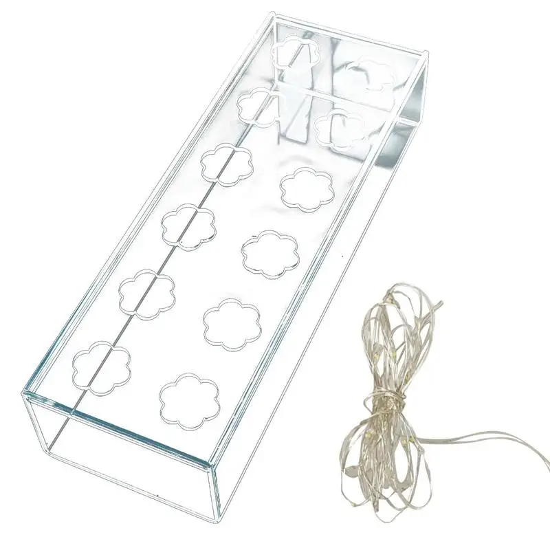 

Clear Acrylic Flower Clear Book Vase Rectangular Floral Centerpiece For Dining Table Rectangular Modern Vase For Table