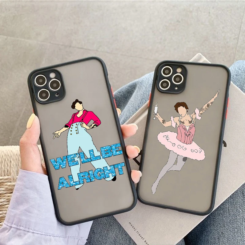 

Harry-Styles Treat People With Kindness Matte Phone Case for IPhone 7 8Plus 11pro 12pro Max XR XS 13pro MAX13mini 12MINI shell