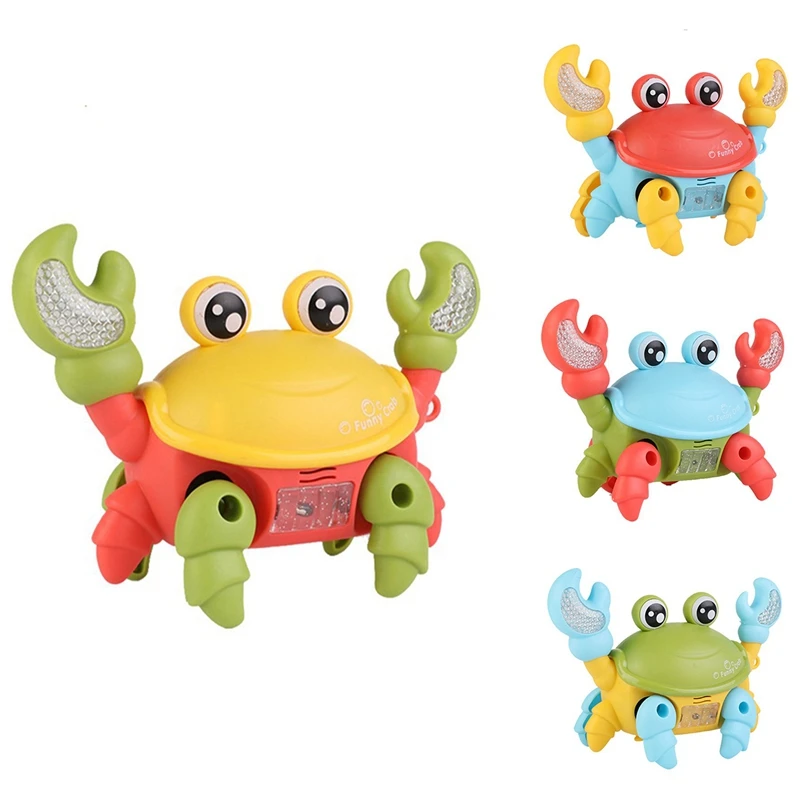 

Kids Electric Crab With Sound And Light Big Crab Fun Toy Baby Classic Toy Beach Toys For Baby Drag Baby Summer Toys