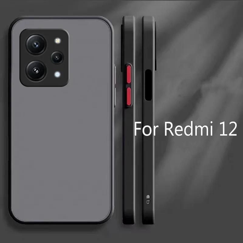 

Luxury Translucent Phone Case For Xiaomi Redmi 12 Case Silicone Anti-knock Full Cover For Redmi 12 Case For Redmi 12 6.79 inch