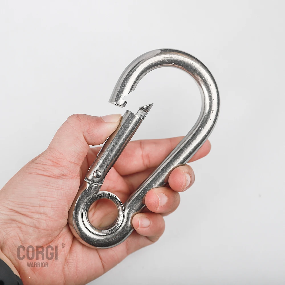 Сверхмощные пружинные карабины зажимы из нержавеющей стали 304 M4 M5 M6 M7 M8 M10 M11 M12
