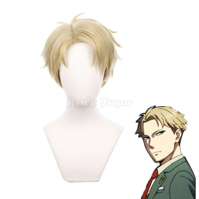 

Anime Spy X Family Loid Forger Cosplay Wig Men Light Blond Short Hair Twilight Anya Forger Father Accessory Halloween Party Prop