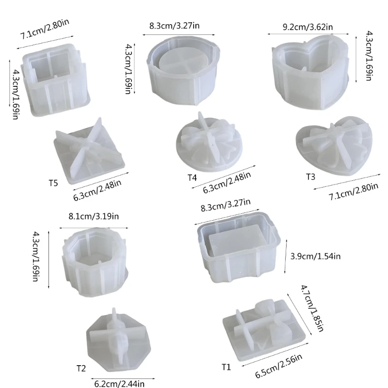 Альтернативная форма из смолы для органайзеров ювелирных изделий силиконовая