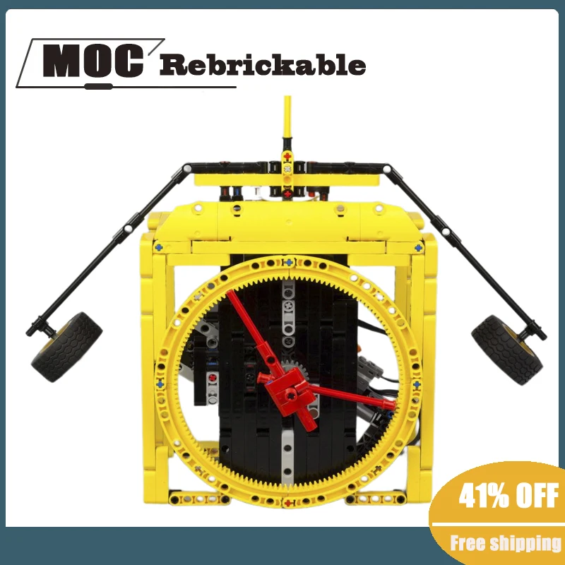 

NEW 688PCS technology parallel wall clock balance clock blocks DIY childrentoy birthday gift Christmas building blocks MOC-31640