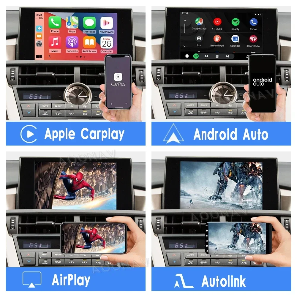 Система Linux Mirror link Box для Lexus CT CT200h 2014-2020 беспроводной Apple CarPlay стерео Oem экран