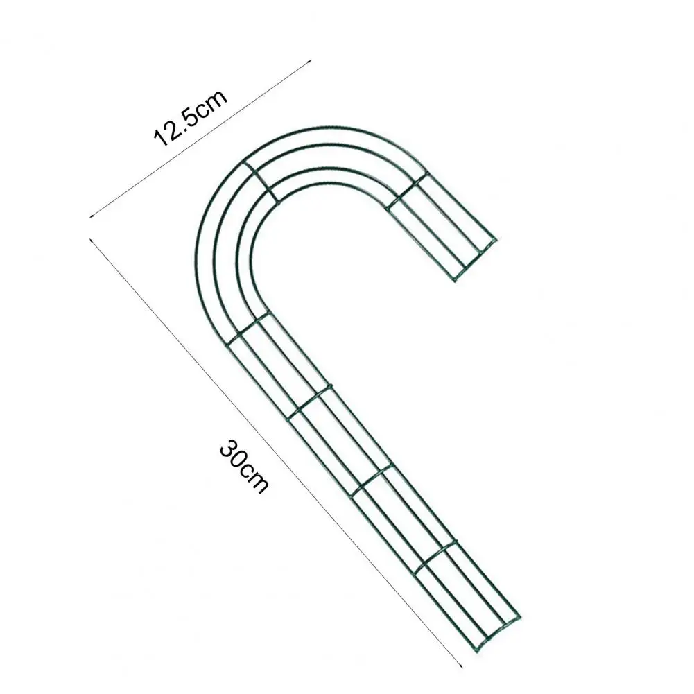 

Wreath Frame Multi-function Practical Anti-deform Cane Shaped Wire Wreath Frame Craft Wreath Frame for Household