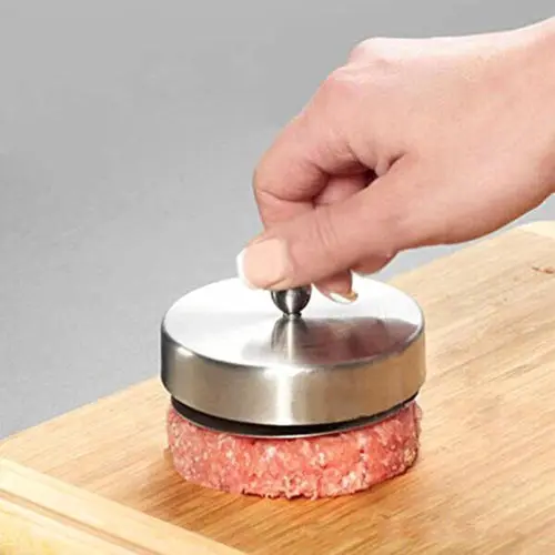

Hot Sale Creative Stuffed Non-stick Hamburger Beef Burger Press Mould Maker Mold Stainless Steel BBQ Barbecue Kitchen Tool