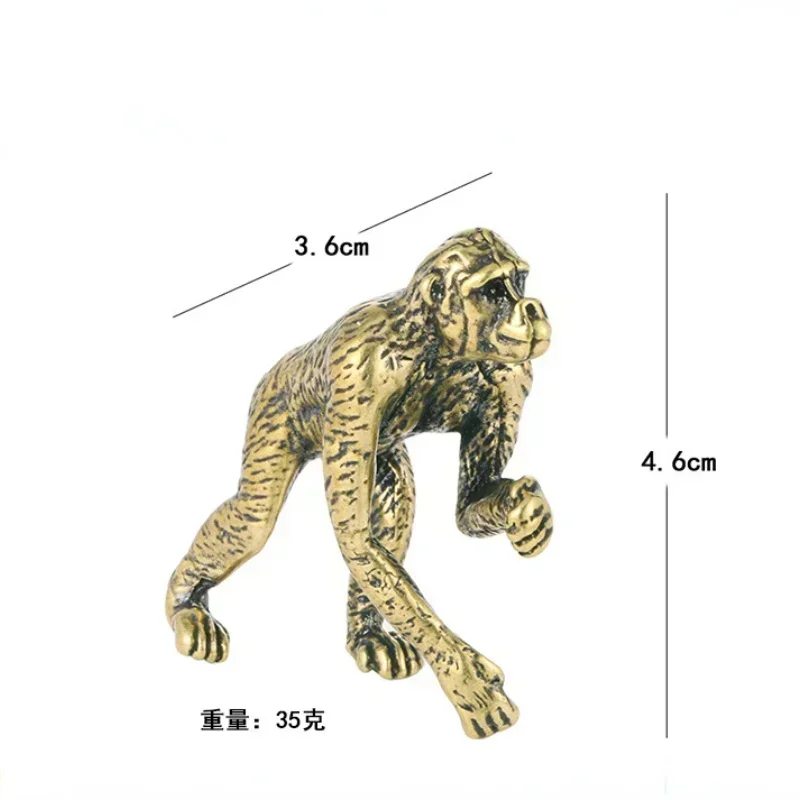 

Миниатюрная статуэтка гориллы из латуни