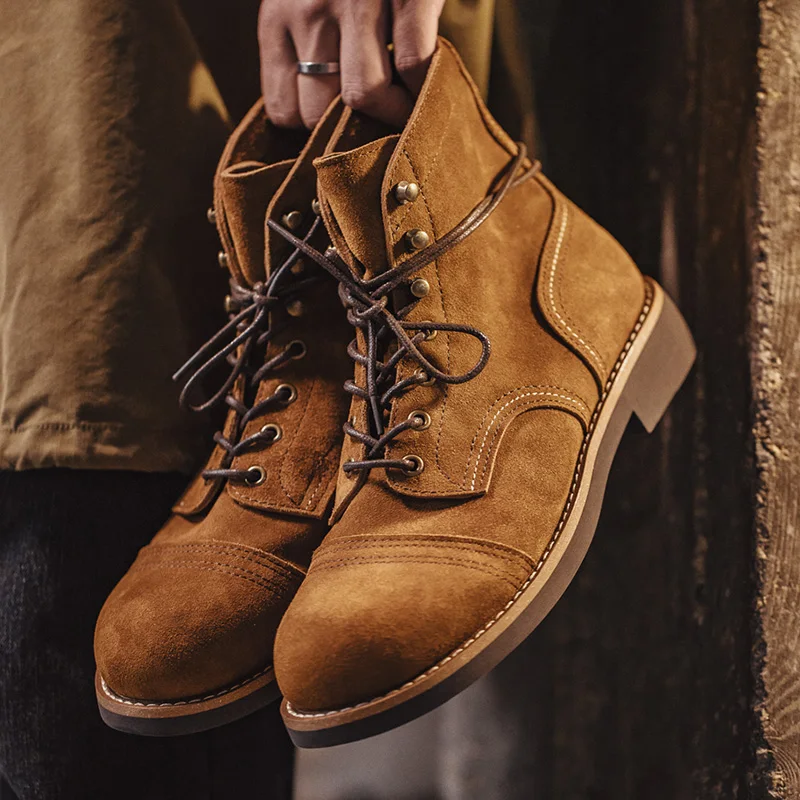 Осенние ботильоны Maden Tools для отдыха дизайнерская Новая мужская обувь замшевые