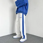 Privathinker 2022 Весенние новые синие мужские прямые брюки повседневные свободные брюки уличные мужские хип-хоп спортивные брюки 5XL