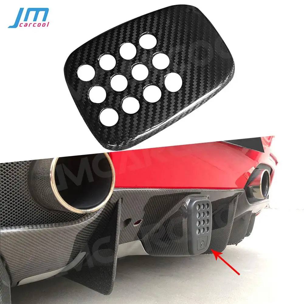 Сухой задний бампер из углеродного волокна декоративная крышка с отверстием для