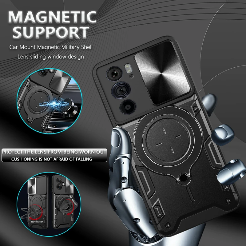 Для Motorola Mote Edge 30 Pro Ultra Lite Neo 30Fusion 5G чехол слайд-камера бронированный для Moto S30